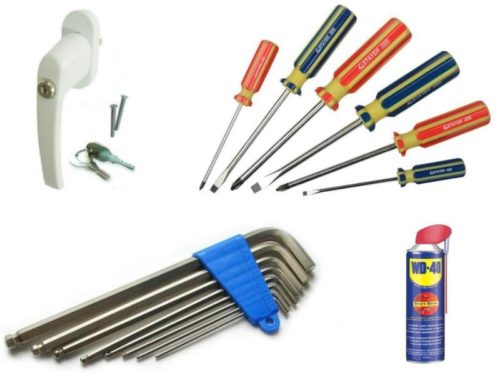 Инструменты для замены ручки пластикового окна