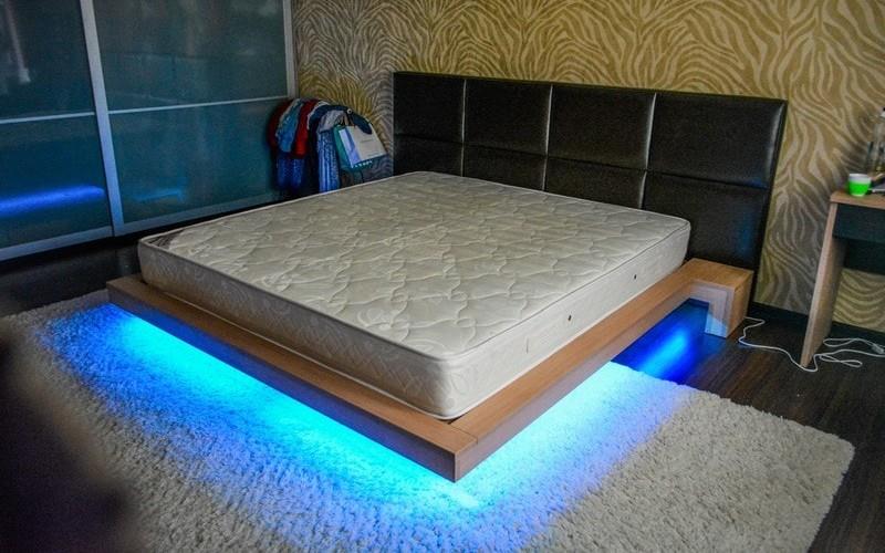 Кровать с подсветкой своими руками